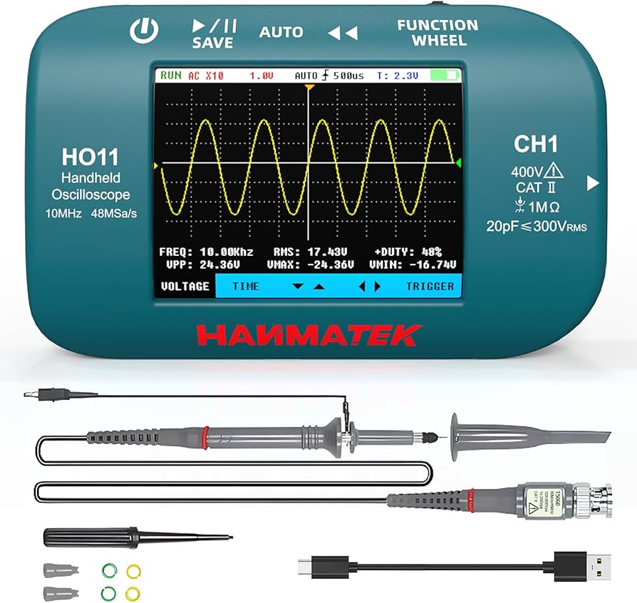 PHS本体 HI-D10PSSET HANMATEK HO11 Handheld Digital Oscilloscope - 10MHz Bandwidth